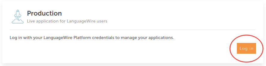 LanguageWire dashboard login